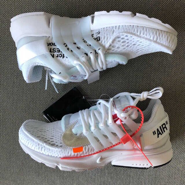 靴/シューズ26cm NIKE OFF WHITE THE TEN AIR PRESTO 白