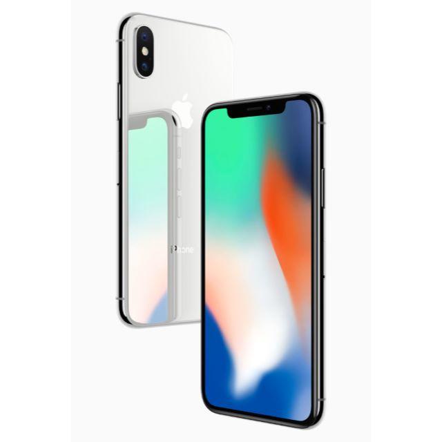 新品　iphoneX　64GB　シルバーのみ4台セット スマホ/家電/カメラのスマートフォン/携帯電話(スマートフォン本体)の商品写真