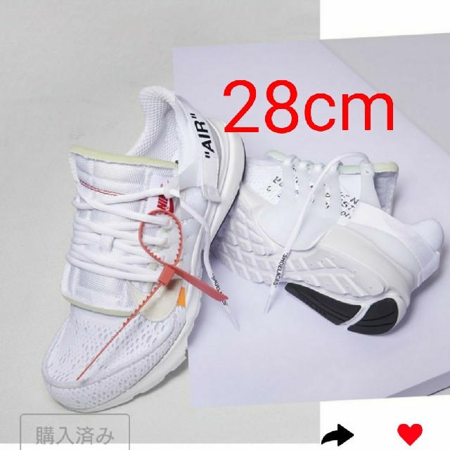 The10 OFF WHITE NIKE AIR PRESTOスニーカー