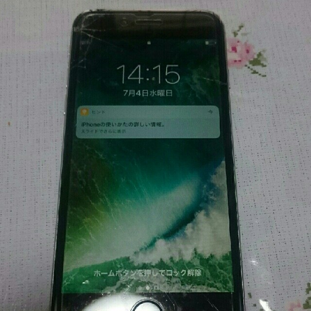 iPhone6 64GB 動作正常 画面ヒビ-