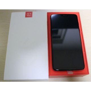 新品　Oneplus 6 6GB 64GB Mirrorblack(スマートフォン本体)