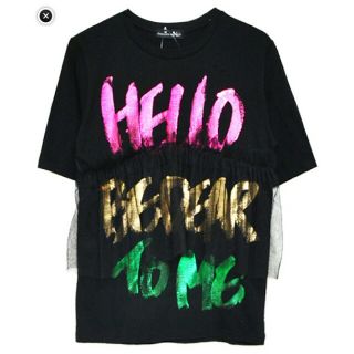 ナルシス(Narcissus)のｸﾙﾐﾙｸ様専用★Narcissus★チュールTシャツ HELLO(Tシャツ(半袖/袖なし))