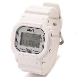 マーガレットハウエル(MARGARET HOWELL)のMHL. G-SHOCK ホワイト(腕時計(デジタル))