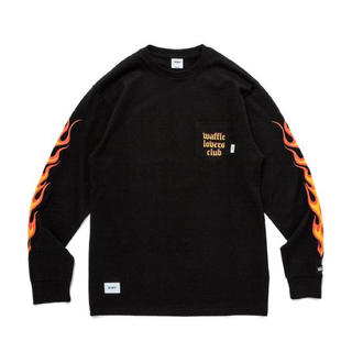 ダブルタップス(W)taps)のVANS VAULT WTAPS L/S TEE RED FLAME XLサイズ(Tシャツ/カットソー(七分/長袖))