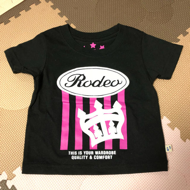 RODEO CROWNS WIDE BOWL(ロデオクラウンズワイドボウル)の新品同様 ロデオ キッズ Tシャツ rodeo 90 95 キッズ/ベビー/マタニティのキッズ服男の子用(90cm~)(Tシャツ/カットソー)の商品写真