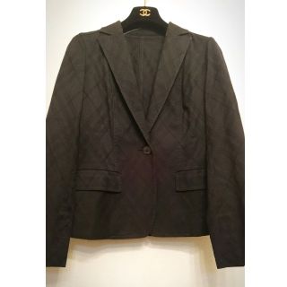 バーバリー(BURBERRY)の美品☆ BURBERRY  チェック柄、コットンジャケット(テーラードジャケット)