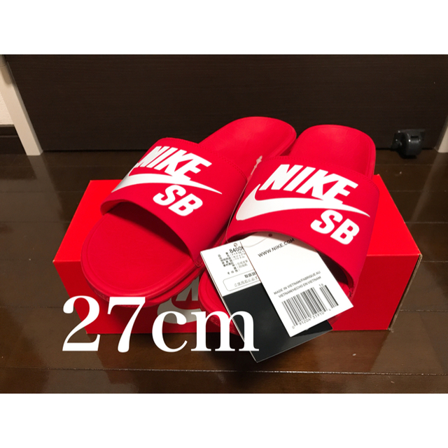 27cm ナイキ NIKE ベナッシ  ソーラーソフト SBモデル 赤 レッド