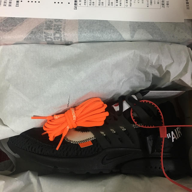 靴/シューズNIKE AIR PRESTO THE TEN X OFF WHITE