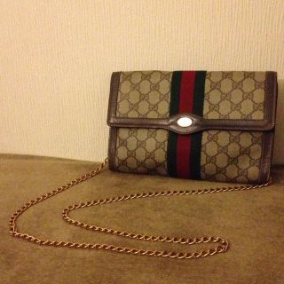 グッチ(Gucci)のOldGucci チェーンクラッチbag(ショルダーバッグ)