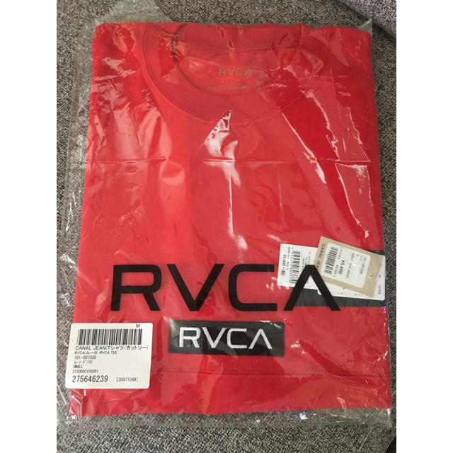 RVCA(ルーカ)のrvca ビックシルエット 入手困難 一番人気 赤 レッド RED 新品タグ付き メンズのトップス(Tシャツ/カットソー(半袖/袖なし))の商品写真