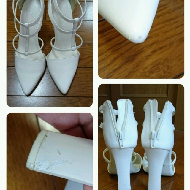 GYDA(ジェイダ)のGYDA グラディエーター ホワイト。 レディースの靴/シューズ(ハイヒール/パンプス)の商品写真