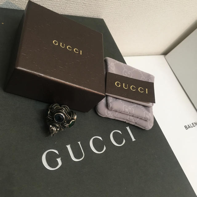 Gucci(グッチ)のGUCCI 17aw タイガースワロフスキーリング メンズのアクセサリー(リング(指輪))の商品写真