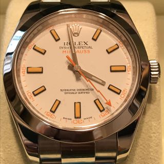 ロレックス(ROLEX)の『ゆうと様専用』ROLEX MILGAUSS 116400Used 美品①(腕時計(アナログ))