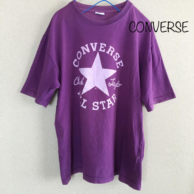 CONVERSE(コンバース)のレア色 紫❣️  コンバース ロゴ  Tシャツ メンズのトップス(Tシャツ/カットソー(半袖/袖なし))の商品写真
