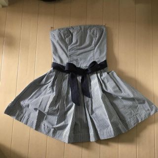 アバクロンビーアンドフィッチ(Abercrombie&Fitch)のアバクロ♡ロゴ付き♡ベアトップ♡ワンピース(ミニワンピース)