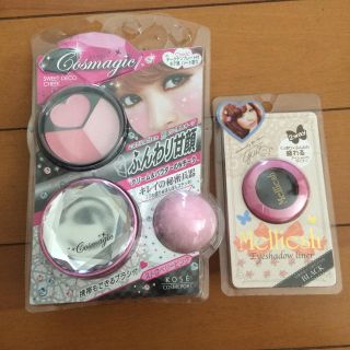 コーセーコスメポート(KOSE COSMEPORT)の新品❇︎ コスマジック スイートデコチーク・Melliesh二個セット(チーク)