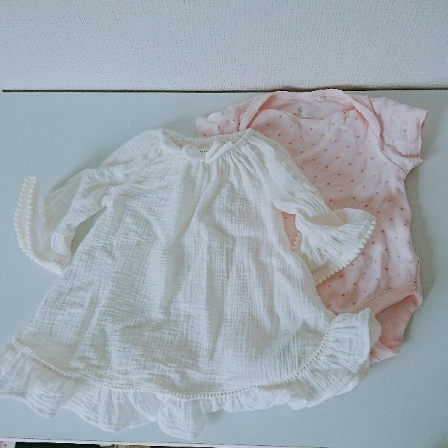 NEXT(ネクスト)のnext☆新生児用ワンピース☆ロンパース☆ キッズ/ベビー/マタニティのベビー服(~85cm)(ロンパース)の商品写真