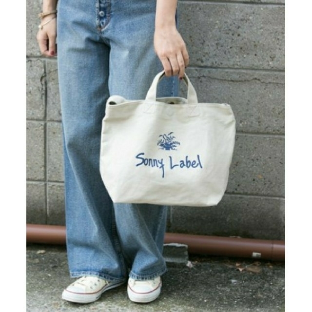 Sonny Label(サニーレーベル)のSonny Label ロゴ入り2wayコットンミニトート レディースのバッグ(トートバッグ)の商品写真