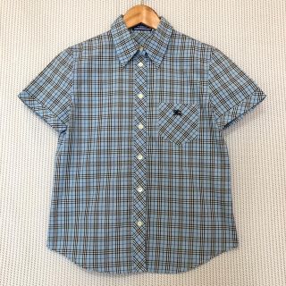 バーバリーブルーレーベル(BURBERRY BLUE LABEL)の【美品】BURBERRY BLUE LABEL 半袖 チェック柄 シャツ＊38＊(シャツ/ブラウス(半袖/袖なし))