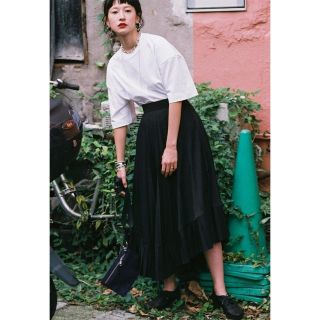 CLANE DOUBLE LAYER PLEATS SKIRT イエナ、アナイ