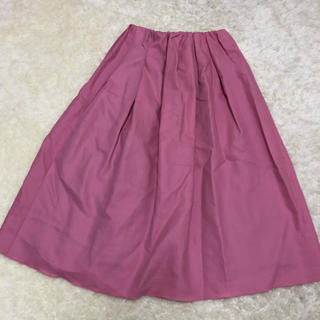 デミルクスビームス(Demi-Luxe BEAMS)のデミルクスBEAMS ピンクスカート フレア サイズ36(ひざ丈スカート)