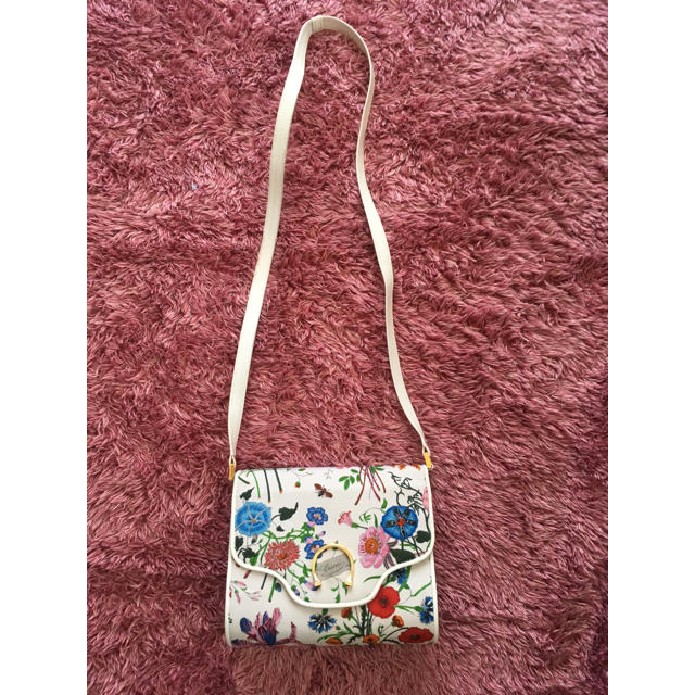 Gucci フローラ 花柄 ショルダーバッグ ヴィンテージ バッグ Flora