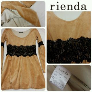 リエンダ(rienda)のrienda ♡AラインOP(ミニワンピース)