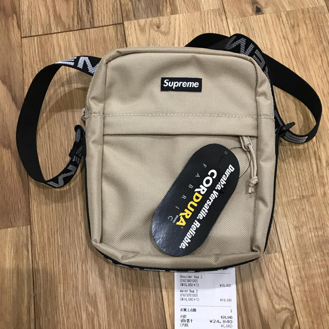 2018SS SUPREME SHOULDER BAG TAN