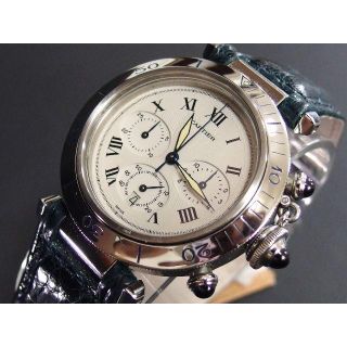 カルティエ(Cartier)の黒様用 カルティエ パシャ 38mm クロノグラフ クオーツ 箱付き(腕時計(アナログ))