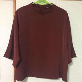 ユニクロ(UNIQLO)のUNIQLO✧ユニクロ✧チュニック✧カットソー✧ボルドー✧(カットソー(半袖/袖なし))