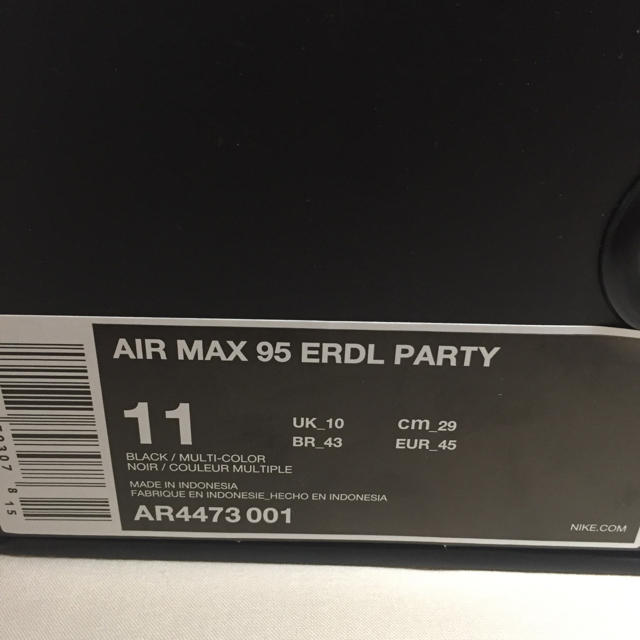 NIKE(ナイキ)の送料込 29.0cm AIR MAX 95 ERDL PARTY メンズの靴/シューズ(スニーカー)の商品写真