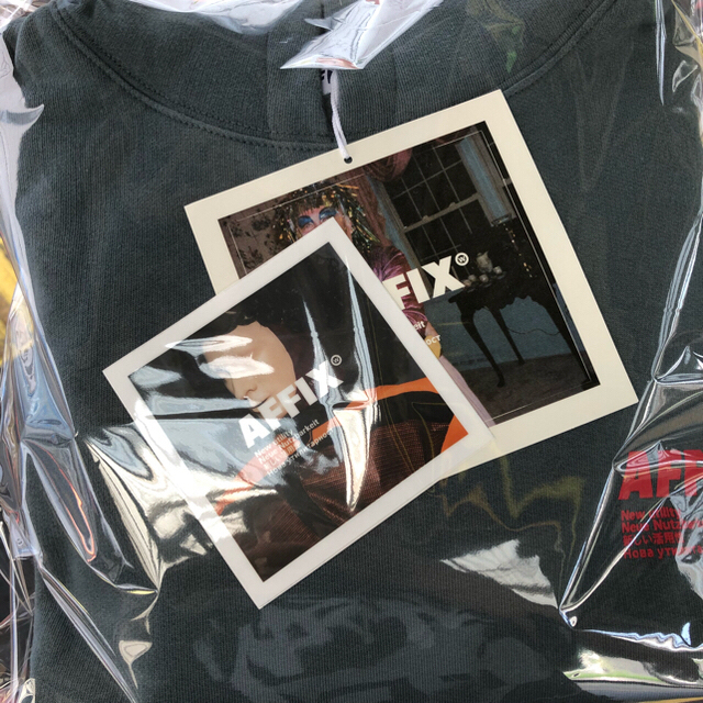 COMME des GARCONS(コムデギャルソン)のAffix Logo print パーカグレー XL kiko  メンズのトップス(パーカー)の商品写真