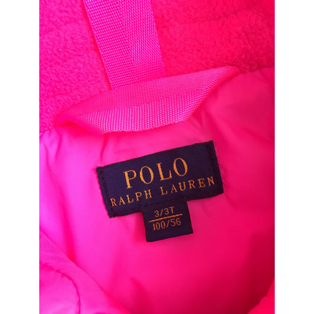 POLO RALPH LAUREN(ポロラルフローレン)のラルフローレン ダウンジャケット ピンク 100cm 女の子 キッズ/ベビー/マタニティのキッズ服女の子用(90cm~)(ジャケット/上着)の商品写真