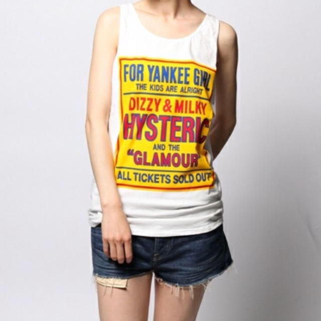 HYSTERIC GLAMOUR(ヒステリックグラマー)のHYSTERICGLAMOUR/YANKEEタンクトップ/ヒステリックグラマー レディースのトップス(タンクトップ)の商品写真