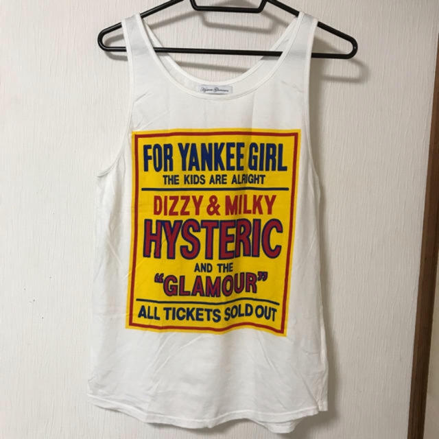 HYSTERIC GLAMOUR(ヒステリックグラマー)のHYSTERICGLAMOUR/YANKEEタンクトップ/ヒステリックグラマー レディースのトップス(タンクトップ)の商品写真