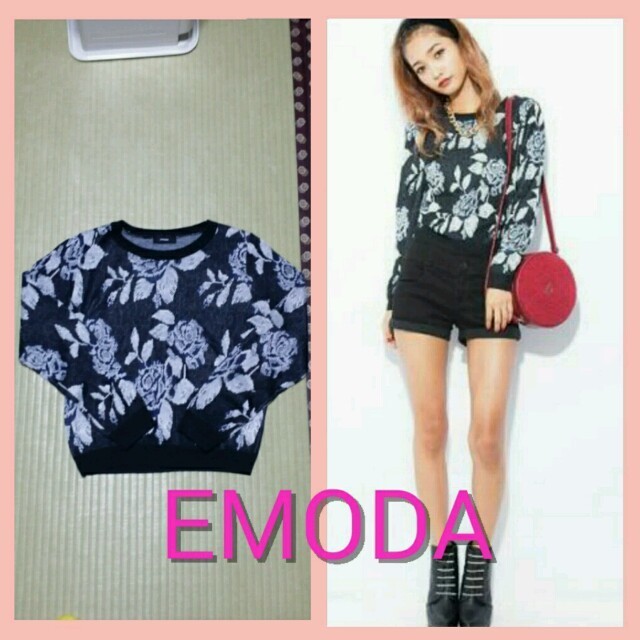 EMODA(エモダ)のEMODA♡ローズニット レディースのトップス(ニット/セーター)の商品写真