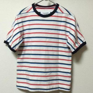 トムブラウン(THOM BROWNE)のTHOM BROWNEトムブラウン/ボーダーカットソー/半袖Tシャツ(カットソー(半袖/袖なし))