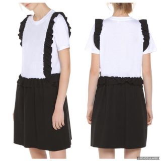 レッドヴァレンティノ(RED VALENTINO)の◯美品 REDVALENTINO レッドヴァレンティノ 重ね着風♡ ワンピース◯(ひざ丈ワンピース)