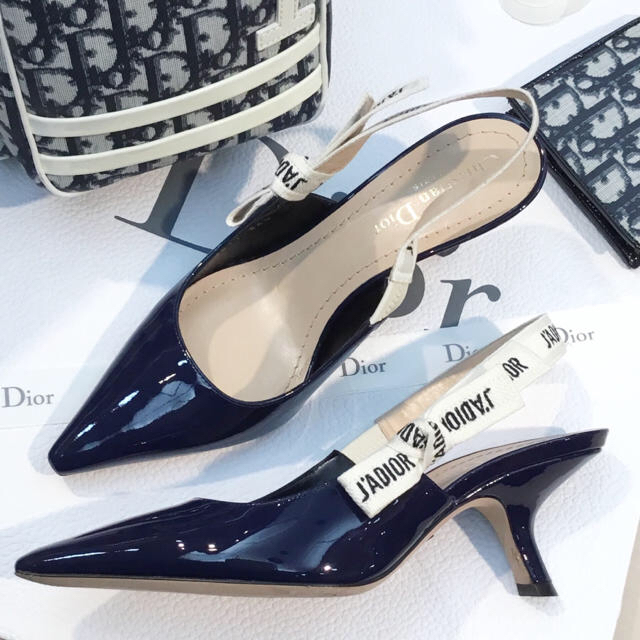 激安店舗 Christian パンプス リボンが可愛い♡ ディオール Dior 大幅