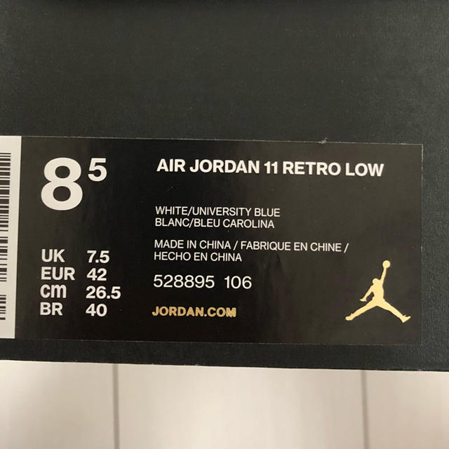 NIKE(ナイキ)のAIR  JORDAN11 RETRO LOW メンズの靴/シューズ(スニーカー)の商品写真