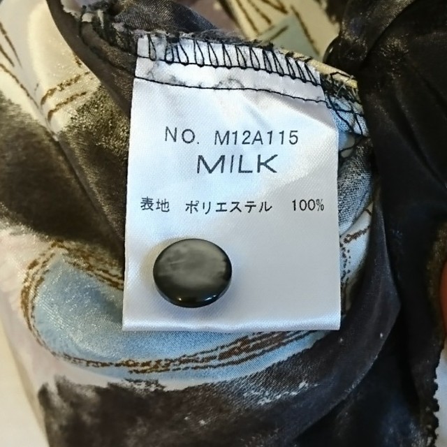 MILK(ミルク)のMILK ヌーボーガールシャツドレス ブラック レディースのワンピース(ひざ丈ワンピース)の商品写真