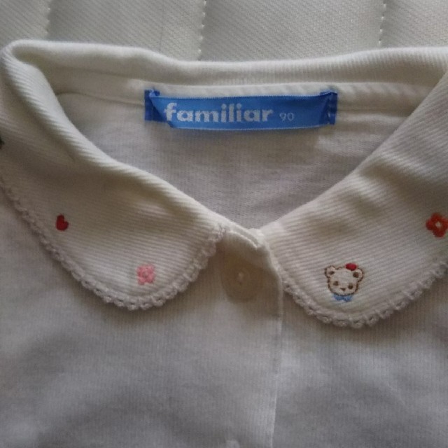 familiar(ファミリア)の美品 ファミリア 半袖ブラウス キッズ/ベビー/マタニティのキッズ服女の子用(90cm~)(ブラウス)の商品写真