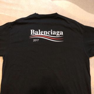 バレンシアガ balenciaga キャンペーンロゴ tee tシャツ xs 黒