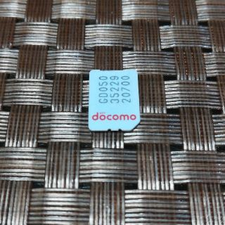 エヌティティドコモ(NTTdocomo)のdocomo nano sim(その他)