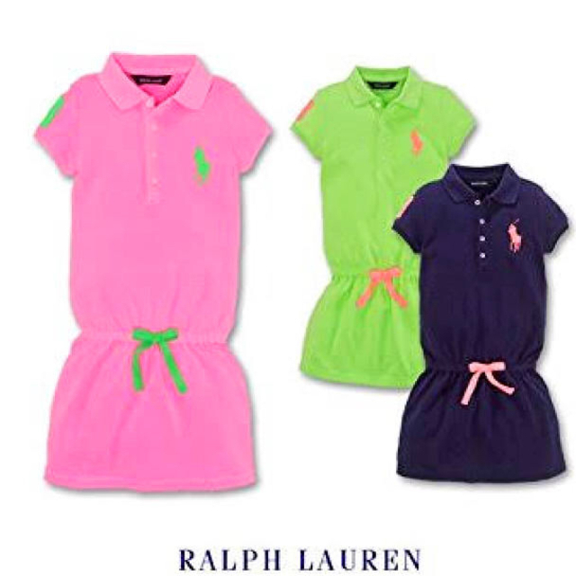 Ralph Lauren(ラルフローレン)のラルフローレン ビッグポニー ワンピース 160 ピンク キッズ/ベビー/マタニティのキッズ服女の子用(90cm~)(ワンピース)の商品写真