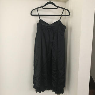 シンシアローリー(Cynthia Rowley)のシンシアローリー ドレス ブラック 黒 サイズ1(ミディアムドレス)