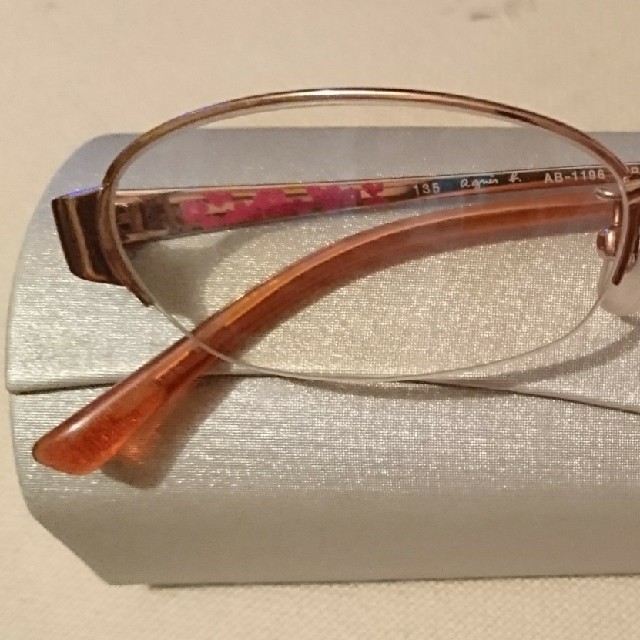 agnes b.(アニエスベー)のアニエスベー 眼鏡 初めての 老眼鏡  ブルーライトカットレンズ 中近 花柄   レディースのファッション小物(サングラス/メガネ)の商品写真