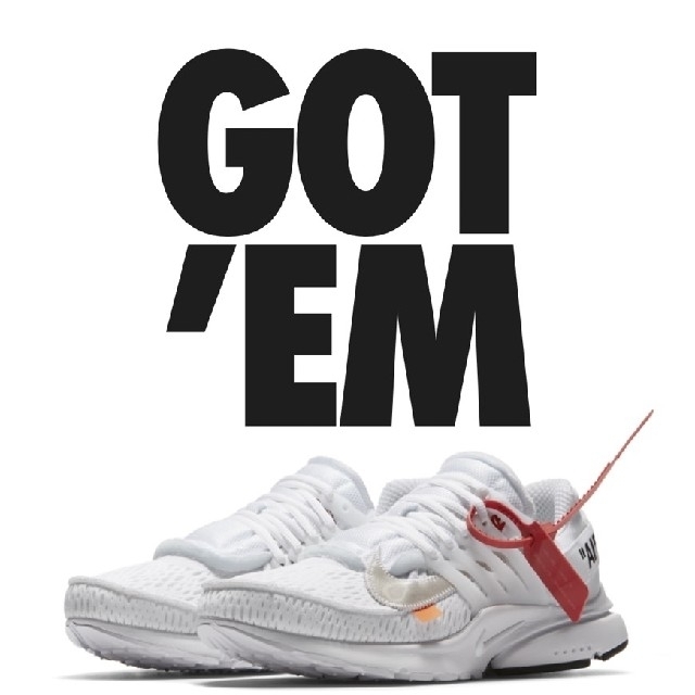 OFF-WHITE × NIKE AIR PRESTO WHITE 28㎝