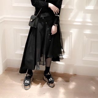 sacai - sacai サカイ 異素材 シャツドッキングスカートの通販 by My