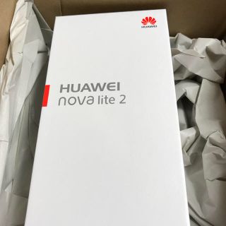 アンドロイド(ANDROID)の8.12まで500円引きHuawei nova lite2 ブラック新品未使用品(スマートフォン本体)